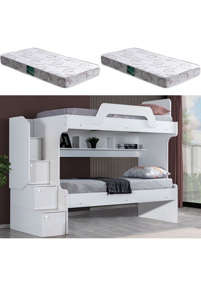Ranza, Inci 2li Ranza - Beyaz 2 Adet Comfort Yatak 90 x 190 CM