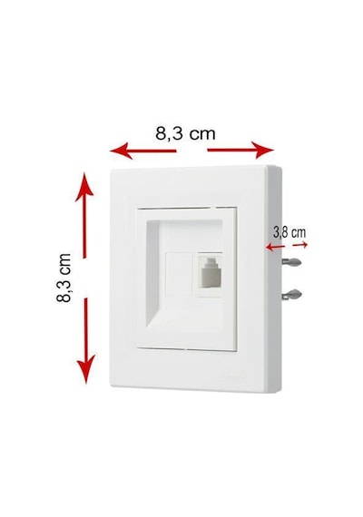 SCH ASFORA PLUS ANTRASIT 2XRJ45 CAT.6 UTP