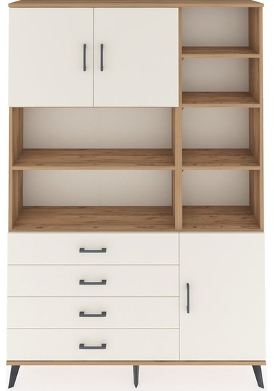 Arges Dolap 9 Raflı 4 Çekmeceli 3 Kapaklı 132x30x195 Çam-ayta... Çam Arges Dolap 9 Raflı 4 Çekmeceli 3 Kapaklı 132x30x195 Çam-ayta... Çam