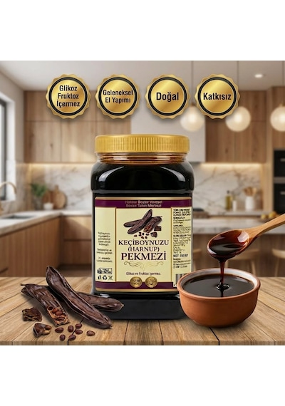 Bozkır Tahin Merkezi Doğal Keçiboynuzu Harnup Köy Pekmezi 950 G