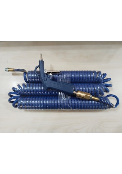 Spiral Hava Hortumu 15 Mt+hava Tabancası+otomatik Jak Rekor Kolay