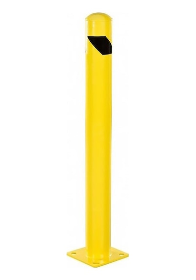 Sabit Park Bariyeri Metal Direk Demir Duba Sabit Baba Delinatör Dubası 100 Cm Sarı
