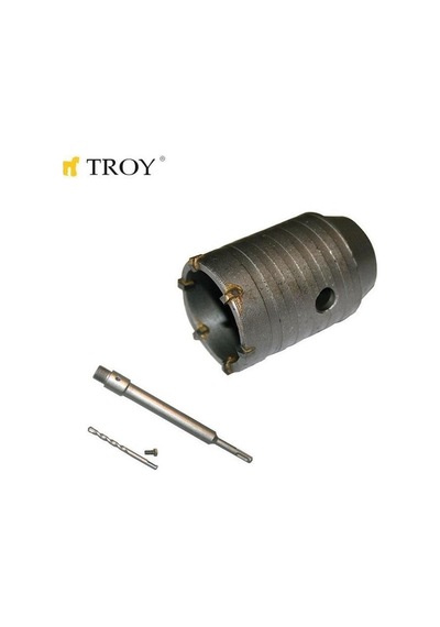 TROY 27461 Elmas Beton Panç (Ø 60mm) + Adaptör (250mm)