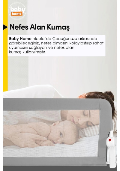 Baby Home Nicole 150 50 Cm Yatak Bariyeri Yatak Korkuluğu