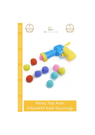 Kedioyuncağı Peluş Top Fırlatan Avlanma İçgüdüsü Geliştirici Eğlenceli İnteraktif Kedi Oyuncağı Set