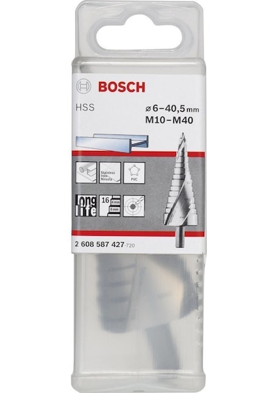 Bosch HSS 16 Kademeli Matkap Ucu M10-M40 - 2608587427