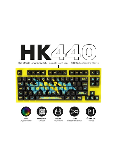 Hawk Gaming Hk440 Hall Effect Manyetik Switch Rapid Trigger Sonic Ckckhwk0036