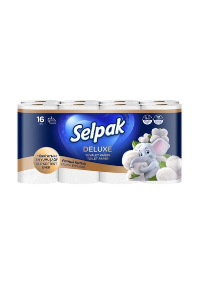 Selpak Deluxe Tuvalet Kağıdı 16'lı - 4 Adet Tarı