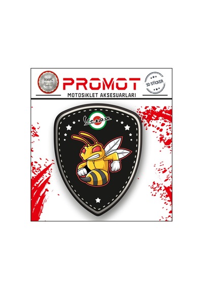 Vespa 3d Sperlik Sticker 3