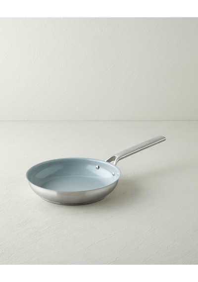 Hecha Çelik + Cerawell Tava 24x4,5 Cm Silver Gümüş