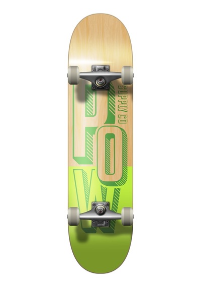 Pow Supply Co 8,0 Stack Logo G Complete Kaykay Yeşil