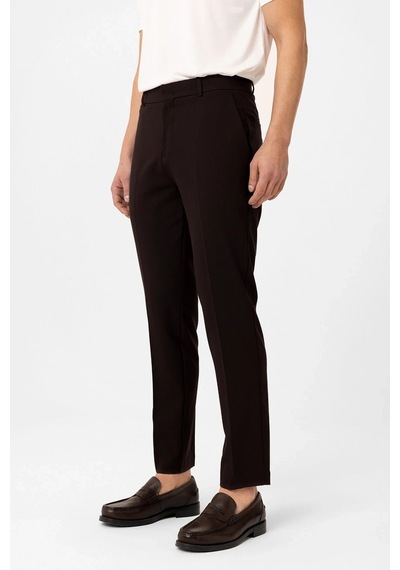Antioch Slim Fit Comfort Erkek Pantolon Koyu Kahve