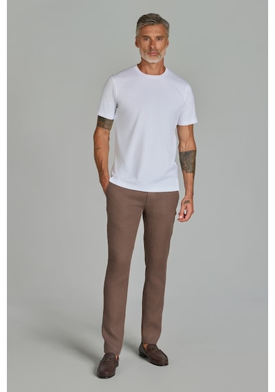Bisse Bisiklet Yaka Erkek Pamuk Beyaz T-shirt Ts25y25106 D01 Beyaz