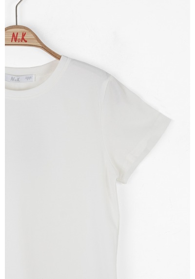Nk Kids Bali Kız Çocuk T-shirt 38413 Ekru
