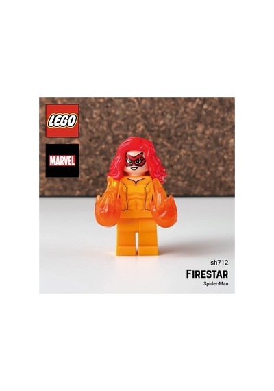 Marvel Super Heroes: Spider-man, Daily Bugle Firestar Ateş Yıldızı Minifigürü Sh0712