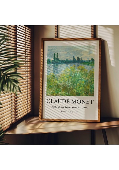 Lexroo Monet Çerçevesiz Poster, Modern Dekoratif Çerçevesiz Poster, Tablo, Monet-7, 30 X 40