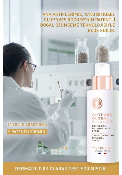 Yves Rocher Leke Ve Bitkisel Kök Hücre Bakımı Global Radiance- Vitamin E - 30 Spf Krem