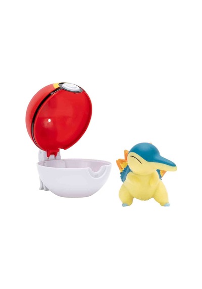 Pokemon Clip 'n' Go Asorti Serı 2 Cyndaquıl + Level Ball