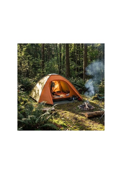 Buffer 4 Kişilik Yarı Otomatik Kamp Çadırı Suya Dayanıklı, Hızlı Kurulumlu Outdoor Aile Çadırı, D Yeşil
