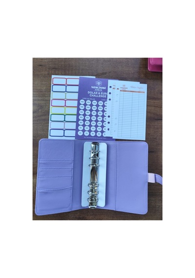 Bütçe Planlayıcı-birikim Ajandası-kilitli -lila Chalange Ve Sticker Hediyeli Çok Renkli
