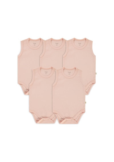 Civil Baby Bebek 5'li Çıtçıtlı Badi 1-3 Yaş Pembe