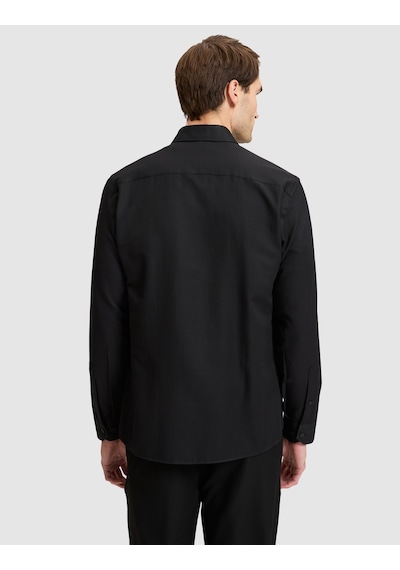 Pierre Cardin Siyah Slim Fit Dokulu Uzun Kollu Gömlek 50333820-vr046