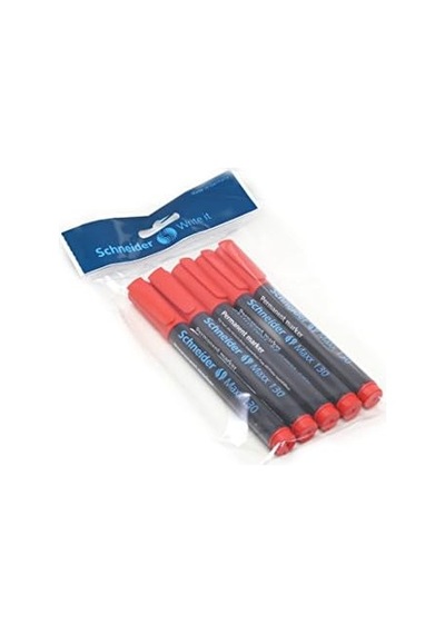 Maxx 130 Yuvarlak Uç Permanent Markör 1-3 Mm Kırmızı