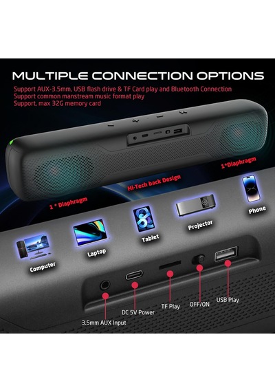 Dominator Blaze Kablosuz Rgb Oyun Soundbar