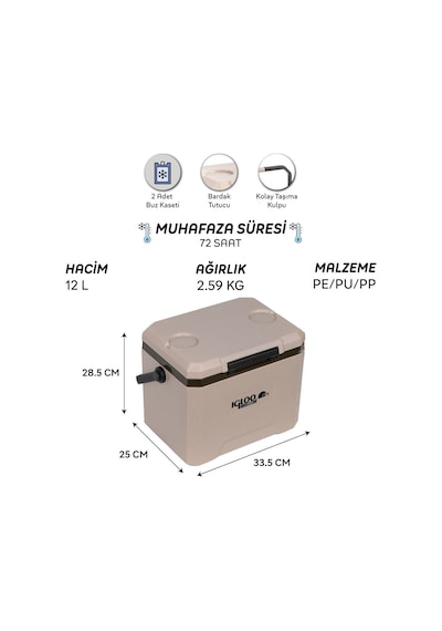 Igloo Coremax 12 Buzluk 12 Litre Çok Renkli