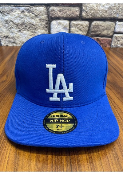 Hamze La Los Angeles Hiphop Snapback Rapper Baseball Drip Şapka Cap Saks Mavi