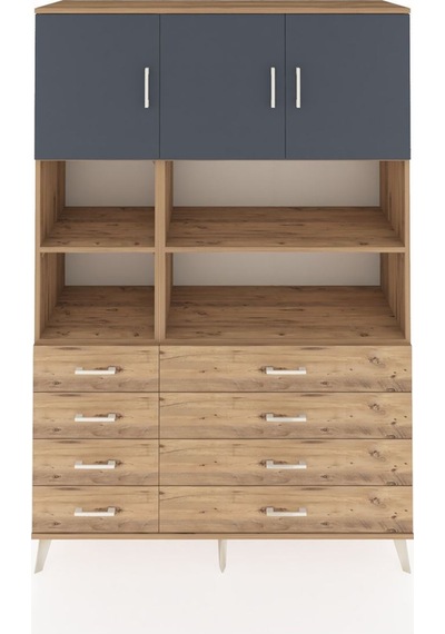 Hyperion Dolap 8 Raflı 8 Çekmeceli 3 Kapaklı 132x44x195 Çam-antrasit/çam Antrasıt/atlas Çam - Atlas Çam Hyperion Dolap 8 Raflı 8 Çekmeceli 3 Kapaklı 132x44x195 Çam-antrasit/çam Antrasıt/atlas Çam - Atlas Çam