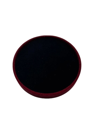 Silindir Model Süet Kumaş 20/20 Cm Batırmalı Siyah-kırmızı Küpe-piercing Tablası
