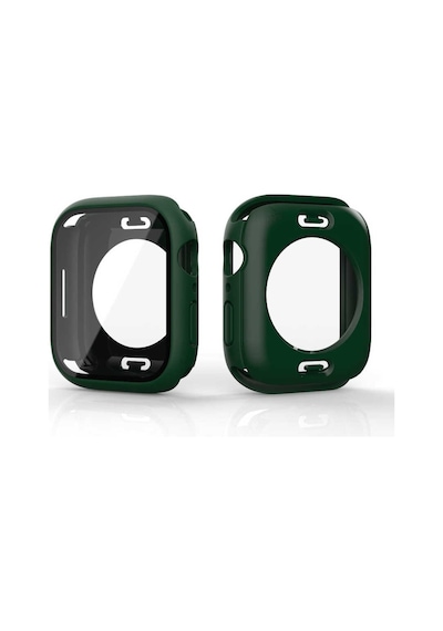 Watch 7 41mm 360 Derece Korumalı Kasa Ve Ekran Koruyucu Zore Watch Gard 12-koyu Yeşil