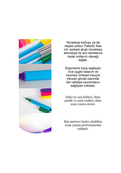 Liqeo 10 Renk Fineliner Kalem İnce Uçlu Keçeli Kalem 0.4 Mm Ergonomik Tasarım