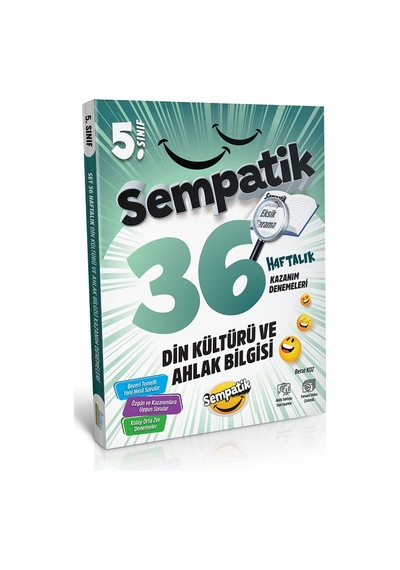 5.sınıf Sempatik Din Kültürü Ve Ahlak Bilgisi Soru Bankası +36 Haftalık Kazanım Denemeleri Hediyeli