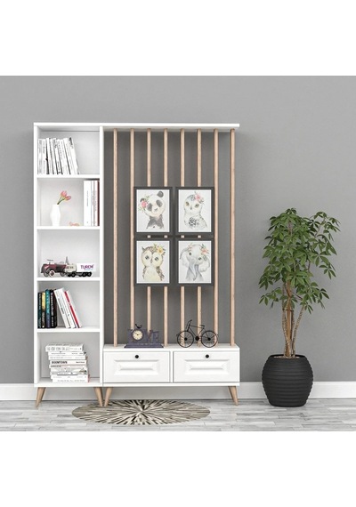 Wave Kitaplık Mdf Beyaz Wave Kitaplık Mdf Beyaz