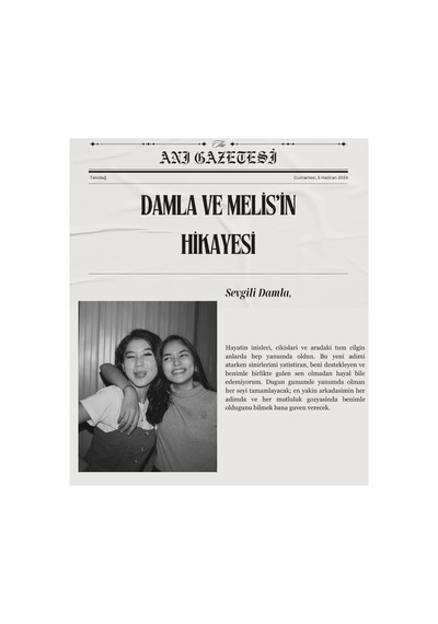 Kişiselleştirilmiş Anı Gazetesi Çerçeveli Poster Diğer