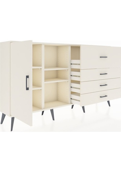 Arges Konsol 4 Raflı 4 Çekmeceli Tek Kapaklı 176x30x99 Aytaşı-aytaşı Aytası - Aytası Arges Konsol 4 Raflı 4 Çekmeceli Tek Kapaklı 176x30x99 Aytaşı-aytaşı Aytası - Aytası