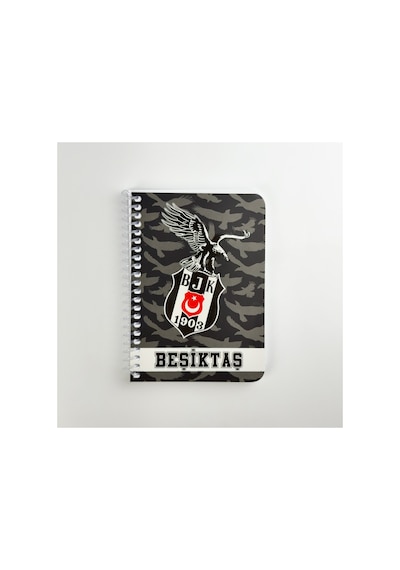 Bak Gel Al Beşiktaş Lisanslı Taraftar Not Defteri Bjk 1903 Spiralli Okul Ve Ofis Not Defteri, A6 Telli Defter - Bgabjkdefter001 Beyaz - Siyah