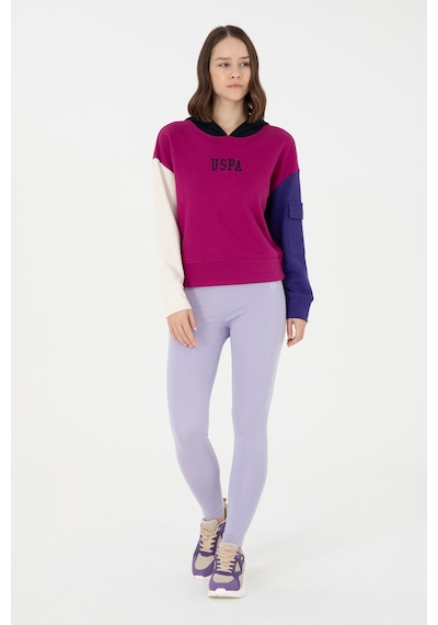 U.S. Polo Assn. Kadın Lila Yüksek Bel Spor Tayt 50291434-VR034