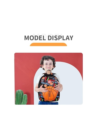 Supercute Two İn One Sırt Çantası - Basketball Siyah