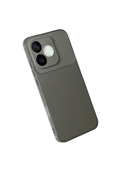 Huawei Honor 600 Lite Uyumlu Auto Focus Karbon Kapak - Gri