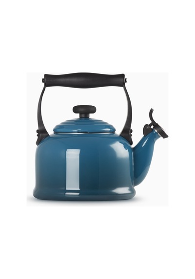 Le Creuset Geleneksel Islık Çalan Emaye Kaplı Çaydanlık, 2.1l Çaydanlıklar Koyu Mavi