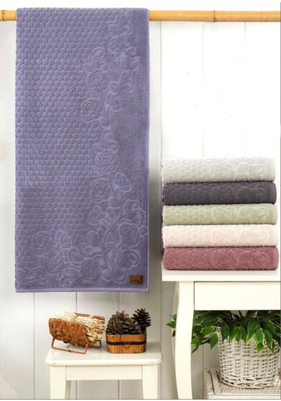 6.lı Set Avangard Seri Çeyizlik Jakarlı 50x90 Cm. Bukle Dokulu El, Yüz Havlusu Renkli