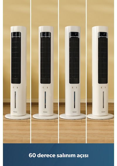 Homend Fanomen 9011H Uzaktan Kumandalı Soğuk Su & Buz Hazneli Kule Tipi Vantilatör 60W