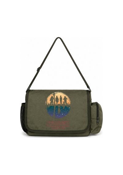 Sevbano Stranger Things Dizi Baskılı Unisex Okul, Spor, Ofis Çok Amaçlı P Haki