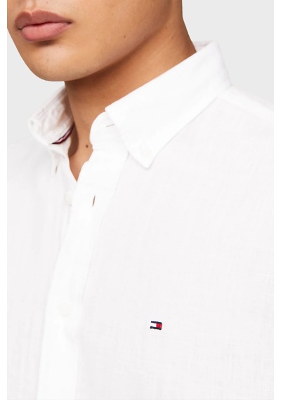 Tommy Hilfiger Erkek Gömlek Mw0mw35207 Ycf Beyaz