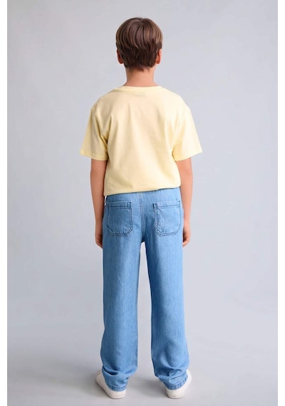 Defacto Baggy Fit Jean Pantolon Erkek Çocuk H5579a826smnm39 Mavi-nm39