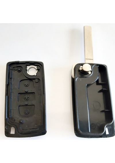 Citroen 3 Butonlu Sustali Kumanda Kabi Pil Yataksiz Logolu 406437208