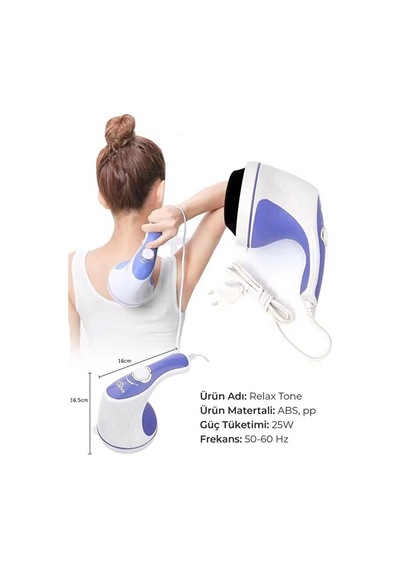 Sonx Super Tone Çok Fonksiyonlu 5 Başlıklı Masaj Aleti Çok Renkli